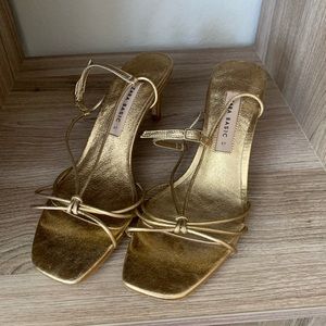 Zara Gold Sandal Heel